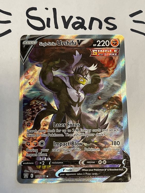 Urshifu V Alternative Art 151/163 Battle Styles Kampfstile E Kaufen