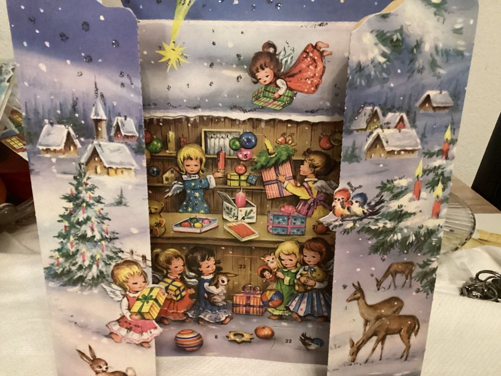 AUFSTELL ADVENTSKALENDER UM 1960 | Kaufen auf Ricardo