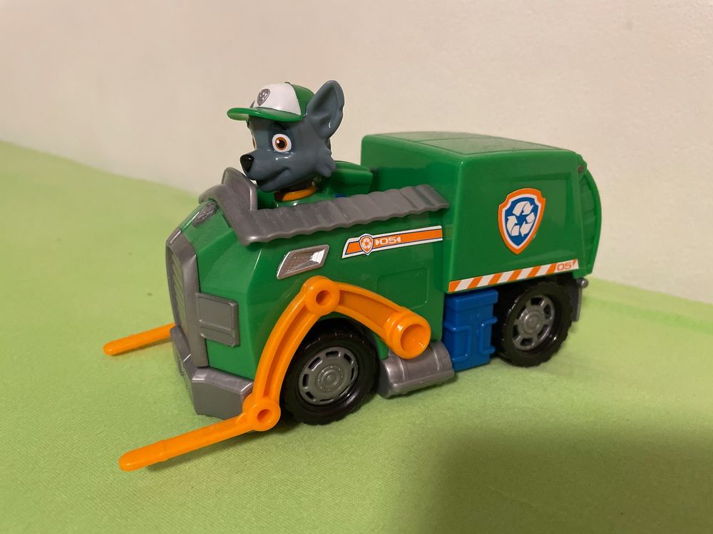 PAW Patrol Rocky Figur mit Recycling Fahrzeug | Kaufen auf Ricardo