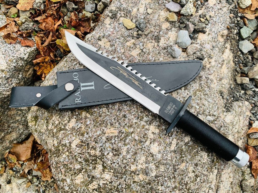 Rambo Survival Messer Black Line 39cm 1