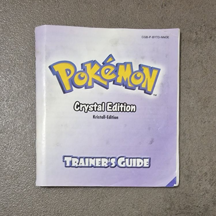 Original Pokemon Crystal / Kristall Edition Trainers Guide Acheter