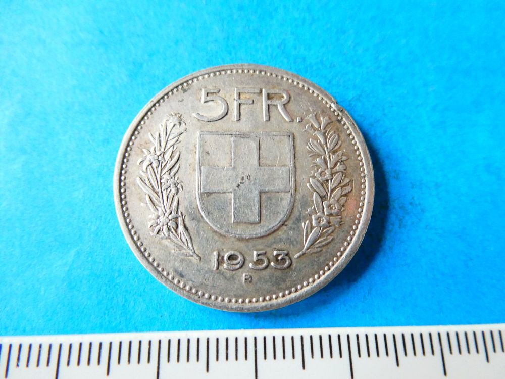 Schweiz 1953, 5 Franken - Silber 1