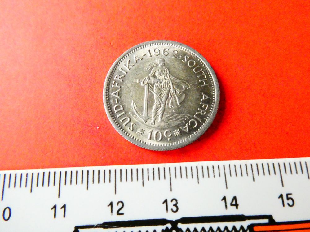 Südafrika 1962, 10 Cents - Silber 1