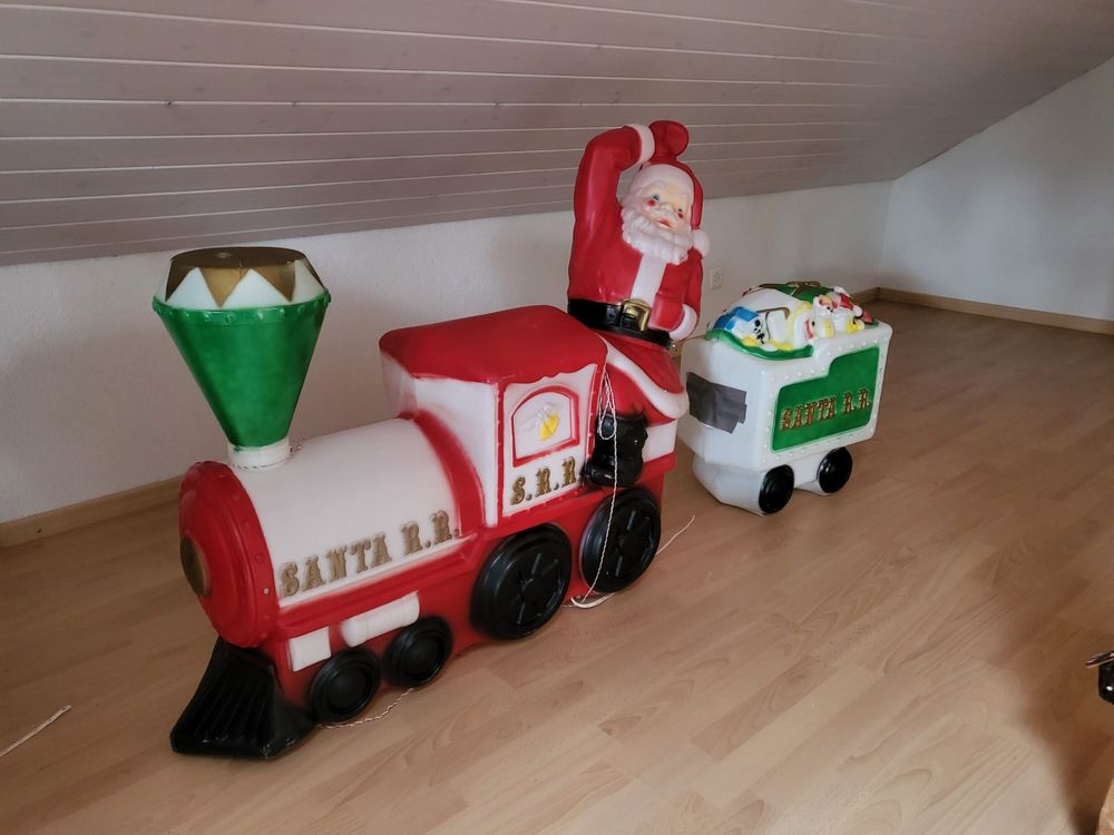 Santa Claus auf dem Weihnachtszug Weihnachtsdeko Kaufen auf Ricardo