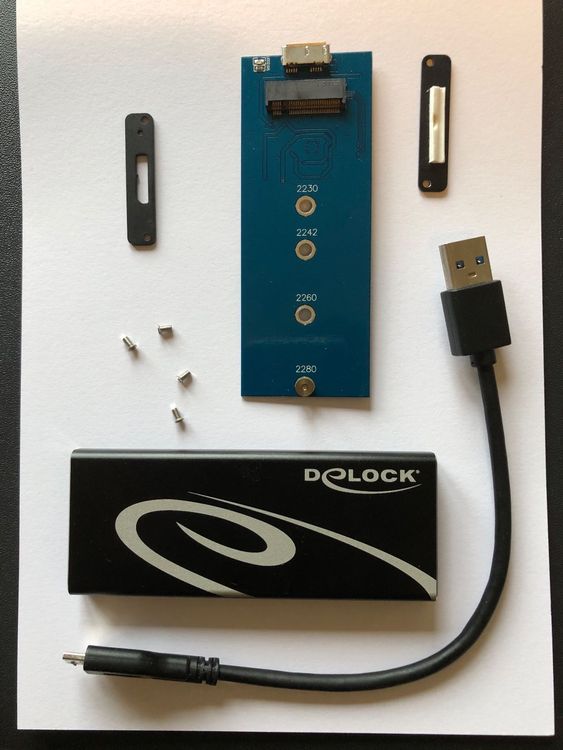 AXAGON Externes Gehäuse Für M.2 SSDs – USB-C 3.2 Gen 2, Kompakt & Einfach Zu Verwenden, In Schwarz