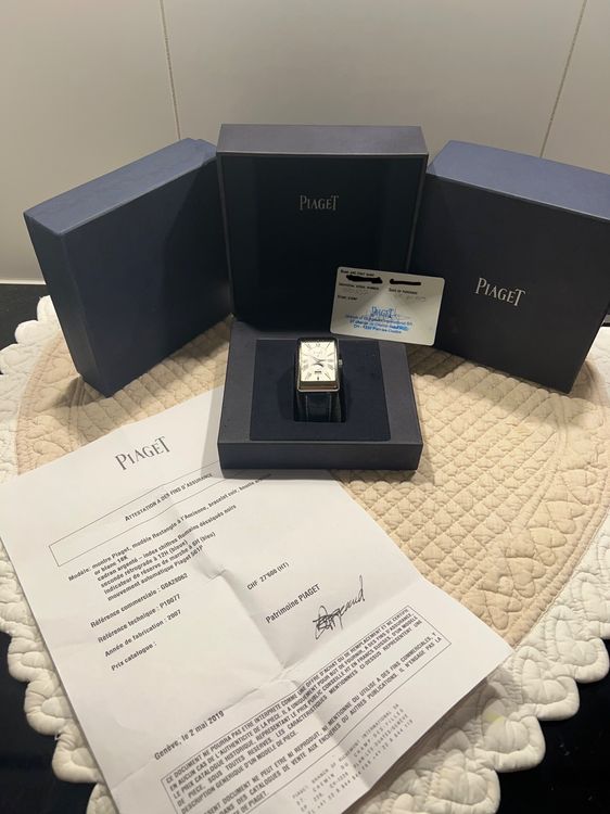 Piaget Rectangle a l’Ancienne white Gold 1