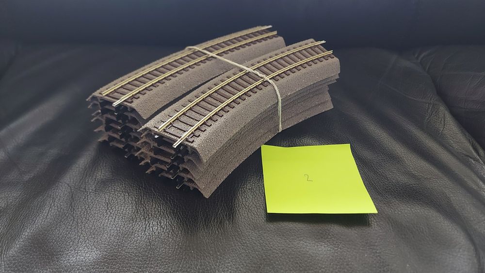 12x Roco 42522 Roco-Line Bettung Gleis Bogen R2 30 Grad H0 | Kaufen auf ...