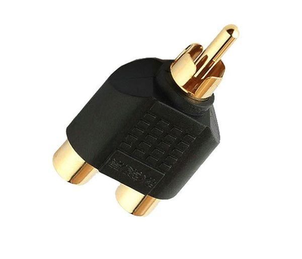 Lot 2 Connecteurs RCA Mâle Plaqués Or - Qualité Supérieure, à Souder, Anneaux Rouge Et Noir, Pour Câbles Audio/vidéo
