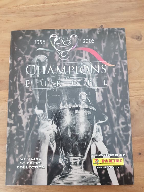 Panini Album Champions Of Europe, 1955 Bis 2005 Komplett | Kaufen Auf ...