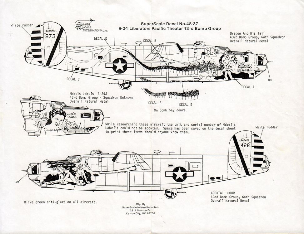 1/48 B-24 Liberators Decal | Kaufen Auf Ricardo