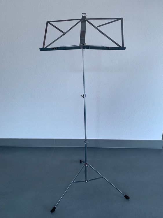 ISO TRADE Notenständer – Höhenverstellbar (50-136 Cm), Mit Tasche, Schwarz