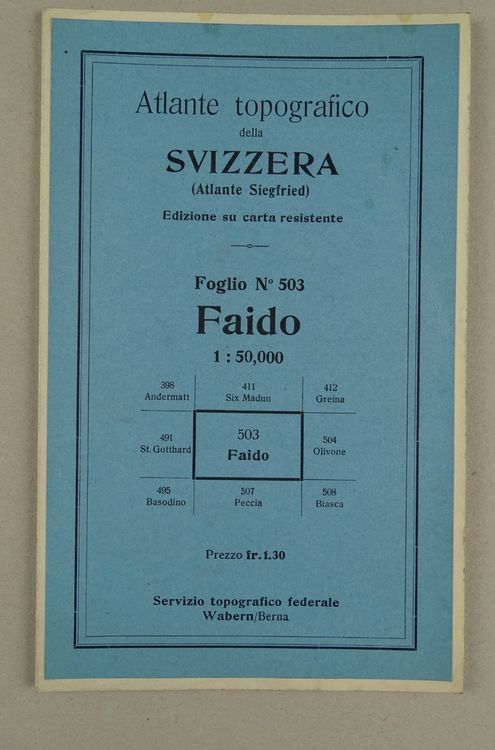 FAIDO, PIOTTA, QUINTA, ROSSURA, OSCO, 1934 Kaufen auf Ricardo