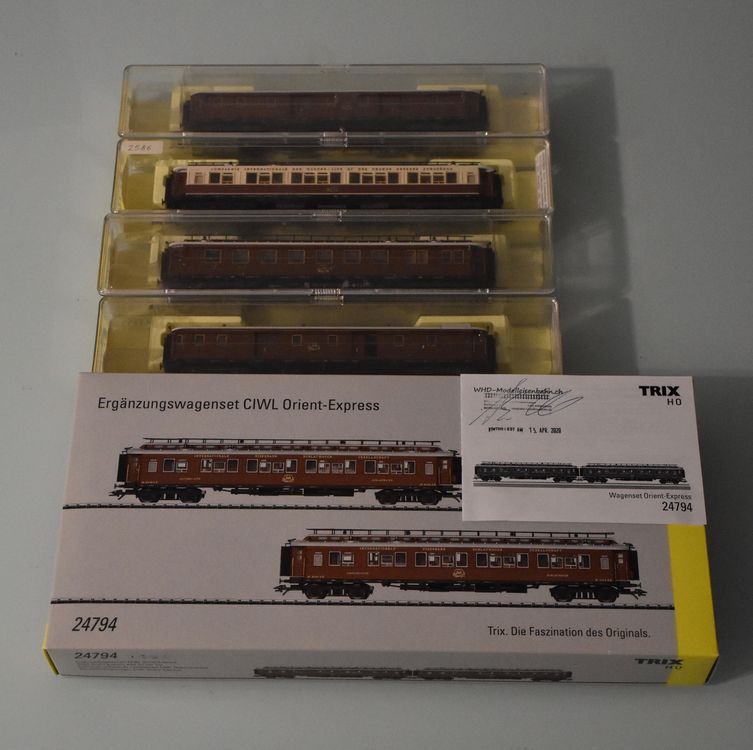 6 Boîtes Vides Trix Express Pour Wagons – HO 1/87 – Carton – Occasion
