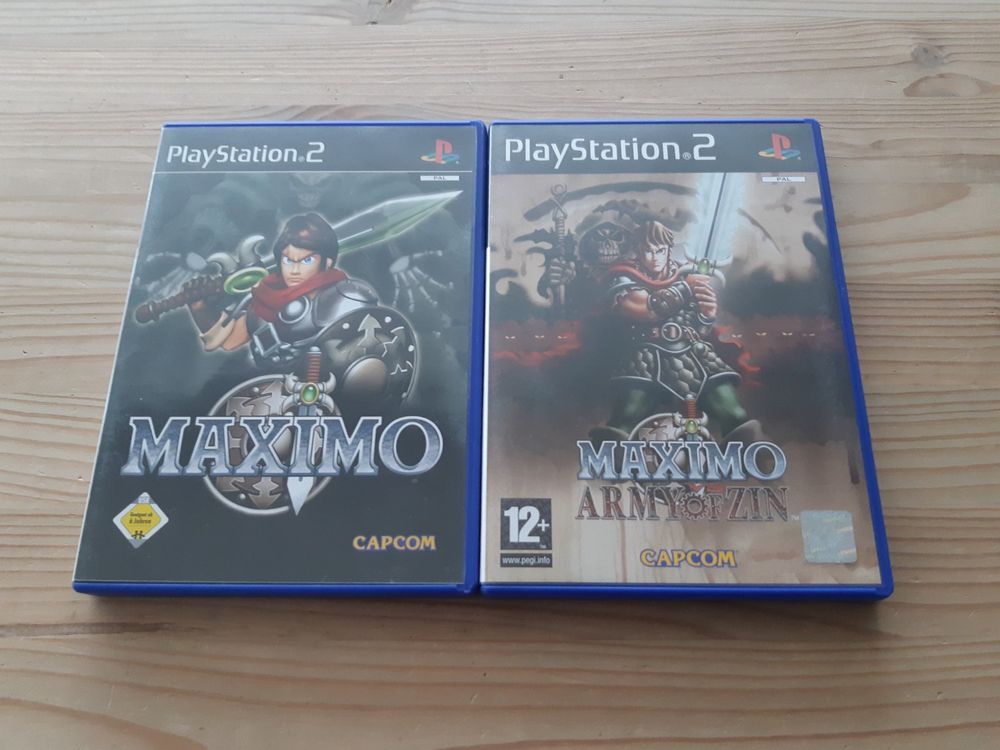 Maximo : Ghosts To Glory + Army Of Zin - PS2 - Capcom - First Print - NTSC-US