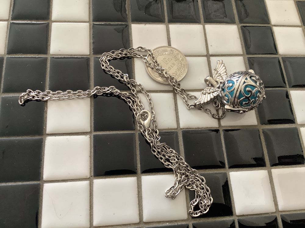 Stalen goldplated ketting met letterhanger K voor dames | -NL