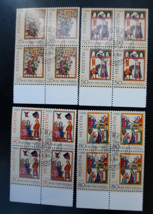 1988 Pro Patria ET Blocks Kaufen auf Ricardo