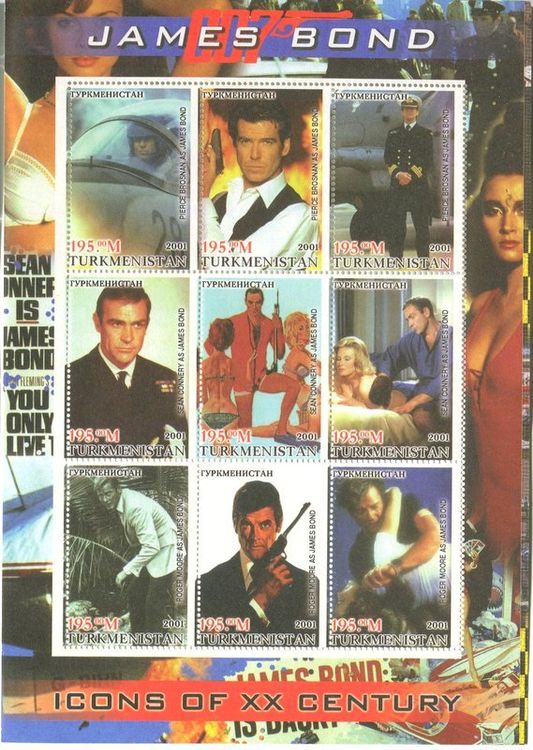 Block James Bond. Sean Connery, Pierce Brosnan. Roger Moore. | Kaufen ...