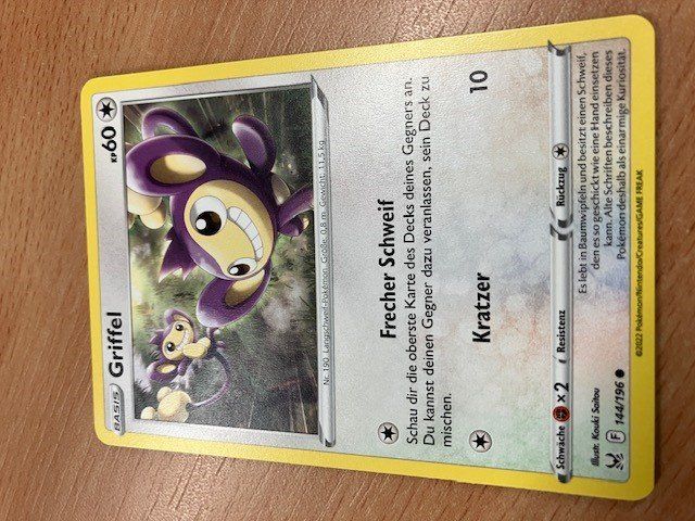 Pokemon Griffel 144/196 Kaufen auf Ricardo