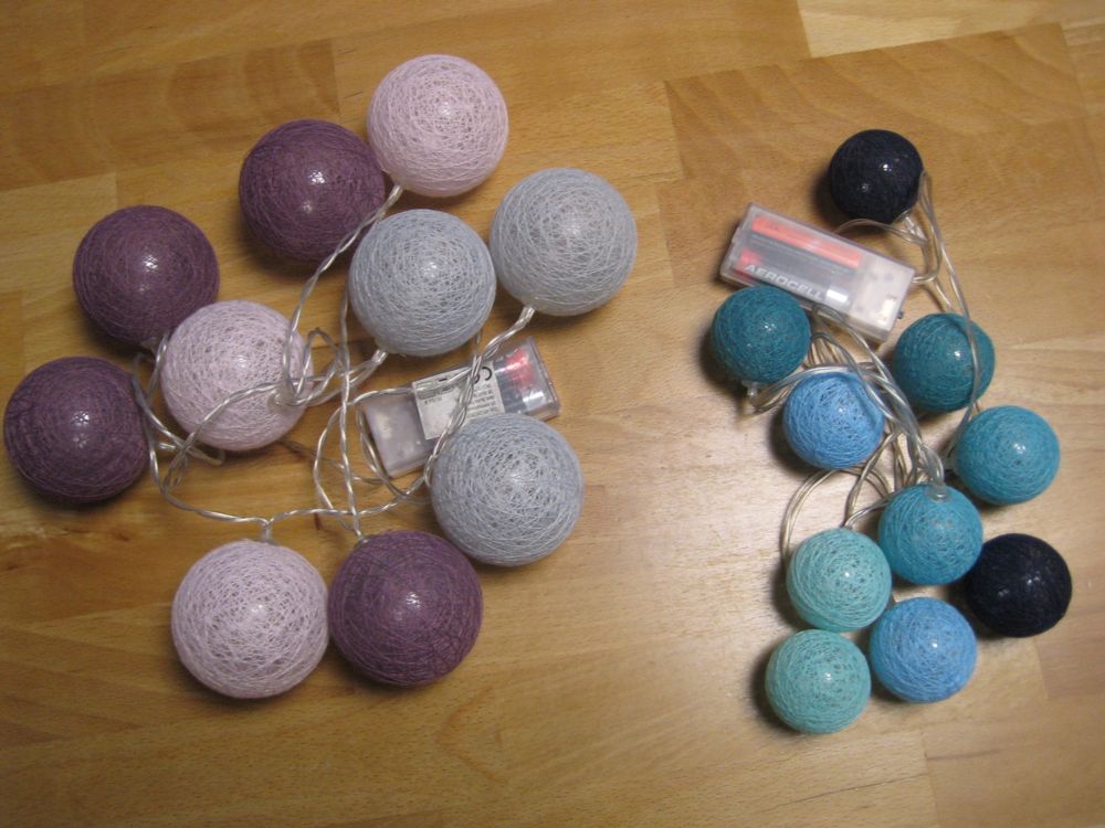 2 Kugel Lichterkette Cotton Ball Kaufen auf Ricardo