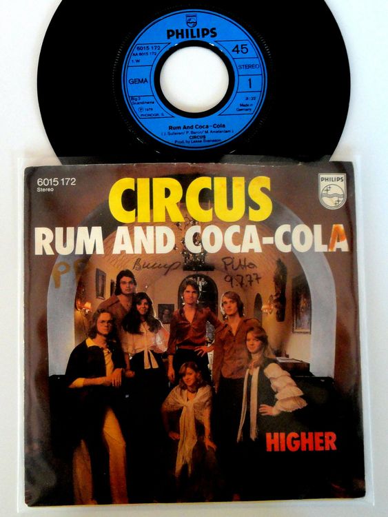 SI CIRCUS rum and cocacola SWISS KULT 1978 Kaufen auf Ricardo