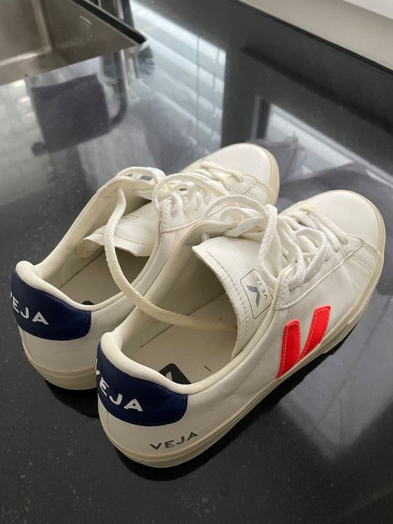 veja campo white orange fluo cobalt