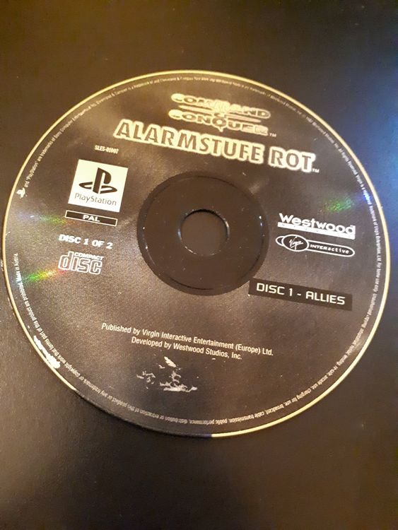 Playstation 1 PS1 - Command Conquer Alarmstufe Rot Disc 1/2 | Acheter ...