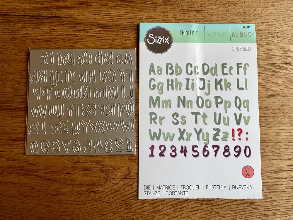 Sizzix Thinlits Die Cutting Bold Brush Alphabets & Numbers Kaufen auf