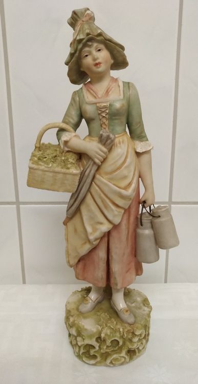 1/35 Modellfigur – Frau Mit Korb, Unbemalt – Für Diorama, Modellbau, Szenengestaltung – Ca. 4,8–5,3 Cm