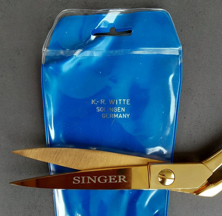 Schneiderschere Schere gross Singer Goldfarben Solingen | Kaufen auf ...