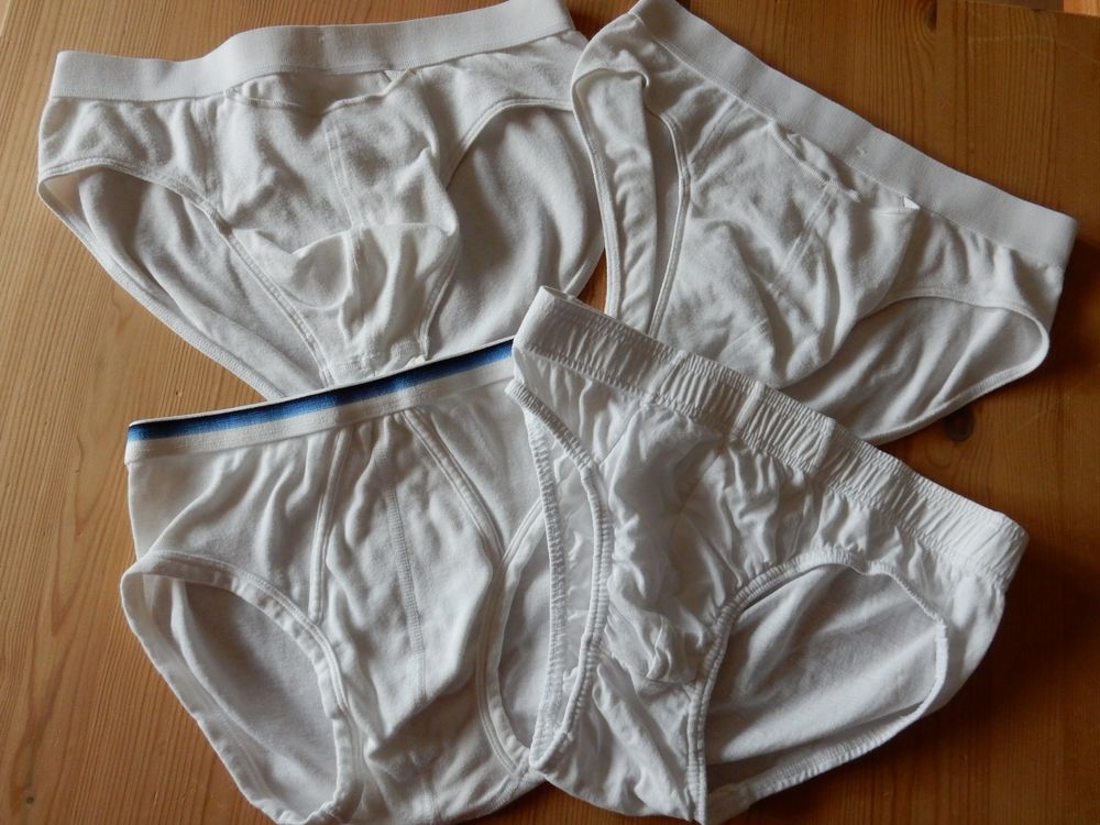Slips 4 Herrenslips weiss Baumwolle M Kaufen auf Ricardo