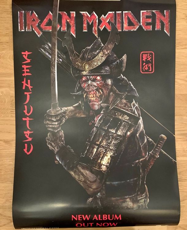 IRON MAIDEN „Sehjutsu“ DOUBLESIDED PROMO POSTER 50x70 RAR Kaufen auf
