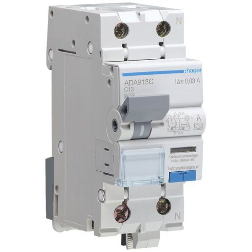 Disjoncteur Différentiel Hager 25A 30mA Type A – Protection 4 Pôles, Import Allemagne