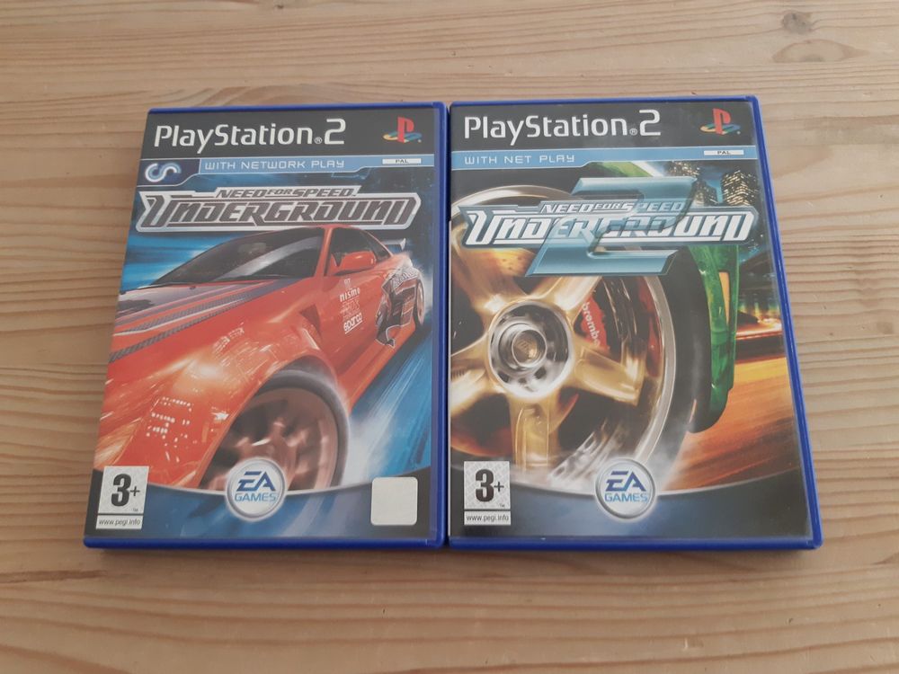 Need for Speed Underground 1 + 2 2 Spiele für PS2 im Set Kaufen auf Ricardo