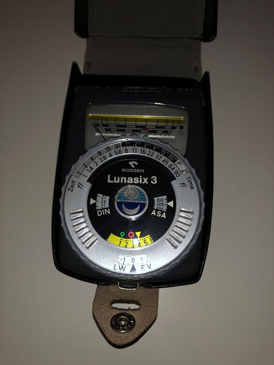 Posemètre Gossen Lunasix 3 – Cellule Photo Robuste Avec Accessoires, état Très Bon