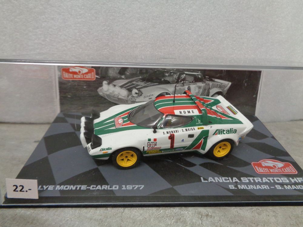 Lancia Stratos HF 7 Rallye de San Remo 1977 Pinto - Bernacchini IXO 18RMC061C - Miniatures Autos Lancia Stratos HF 7 Rallye de San Remo 1977 Pinto - Bernacchini IXO 18RMC061C - Miniatures Autos