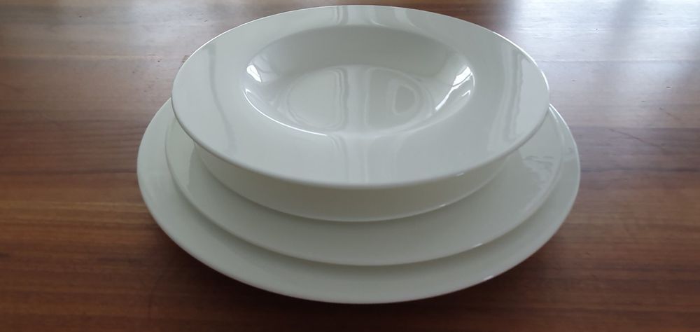Plato Hondo Villeroy & Boch Afina - Porcelana Alemana Premium, Apto Lavavajillas Y Microondas, Blanco Elegante