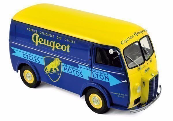 Miniature Norev 1/43 – Peugeot D4A Cycles Peugeot – C.I.J. – Occasion Boîte