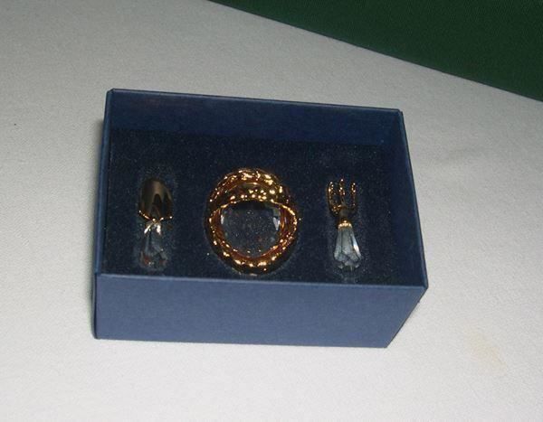 SWAROVSKI* GARTENSET 18 KT 3-teilig 2004 kaufen auf Ricardo