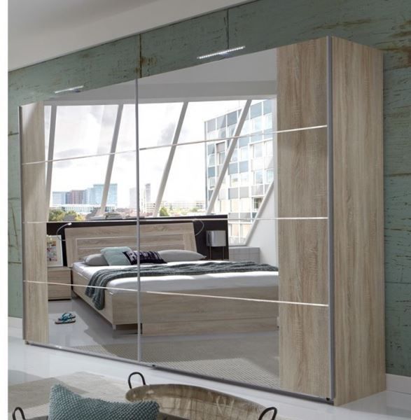 Schrank Schwebetüren Spiegel 225 cm | Kaufen auf Ricardo