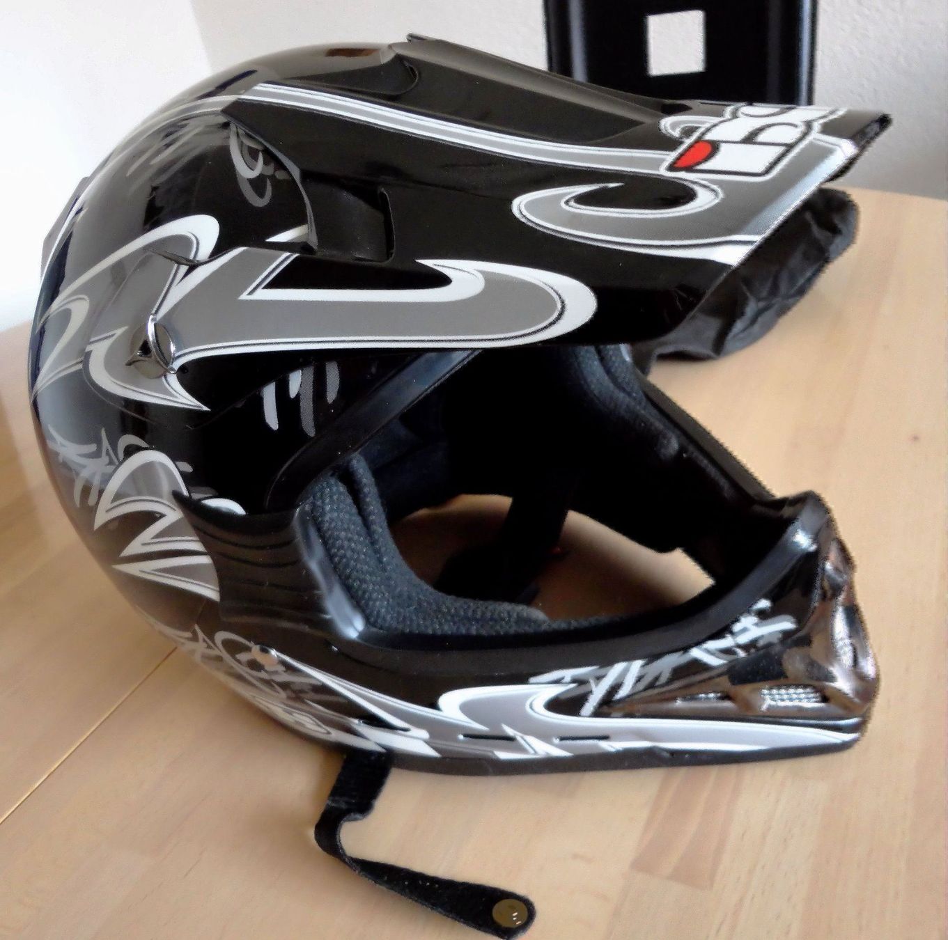 Motorrad Helm Jet KAPPA KV8 New Look Glanz Schwarz Online 
