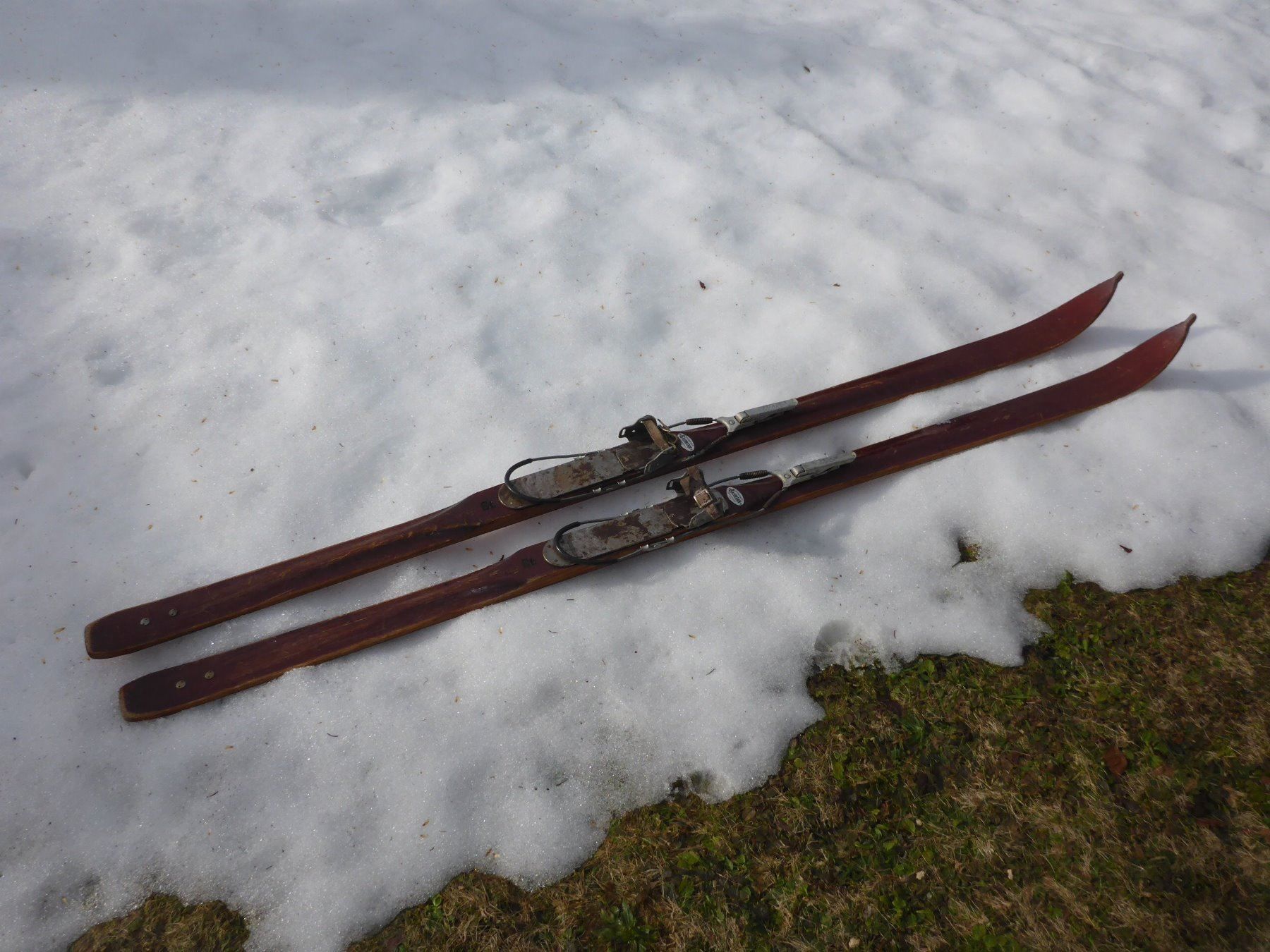 Ski (Holz) aus den 50 bis