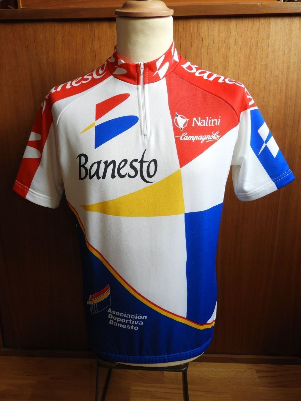 Maillot Cycliste Vintage Riso Scotti Vinavil 1999 - Biemme, Taille L, Bleu