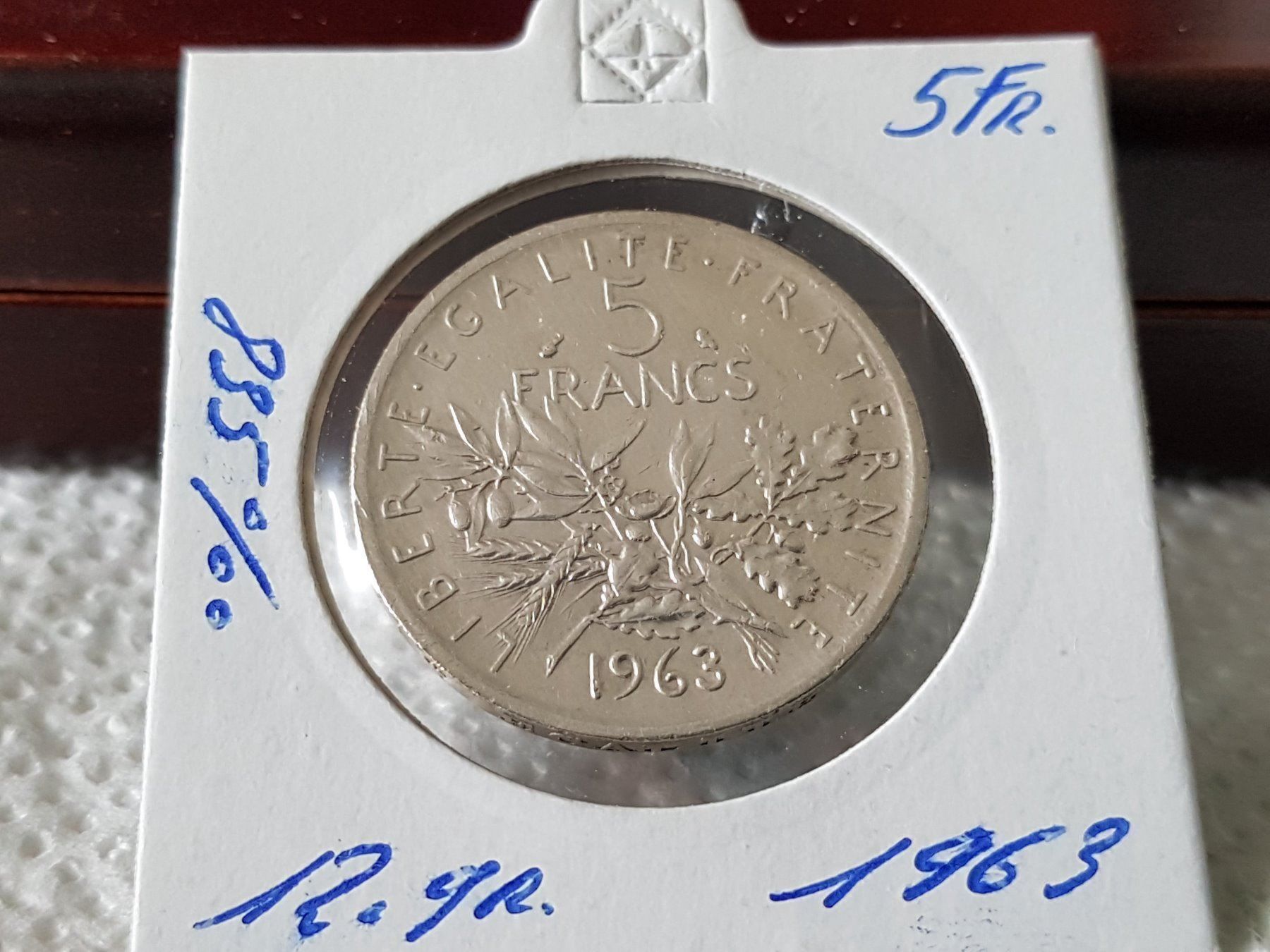 France 5 Francs 1963 Silber kaufen auf Ricardo