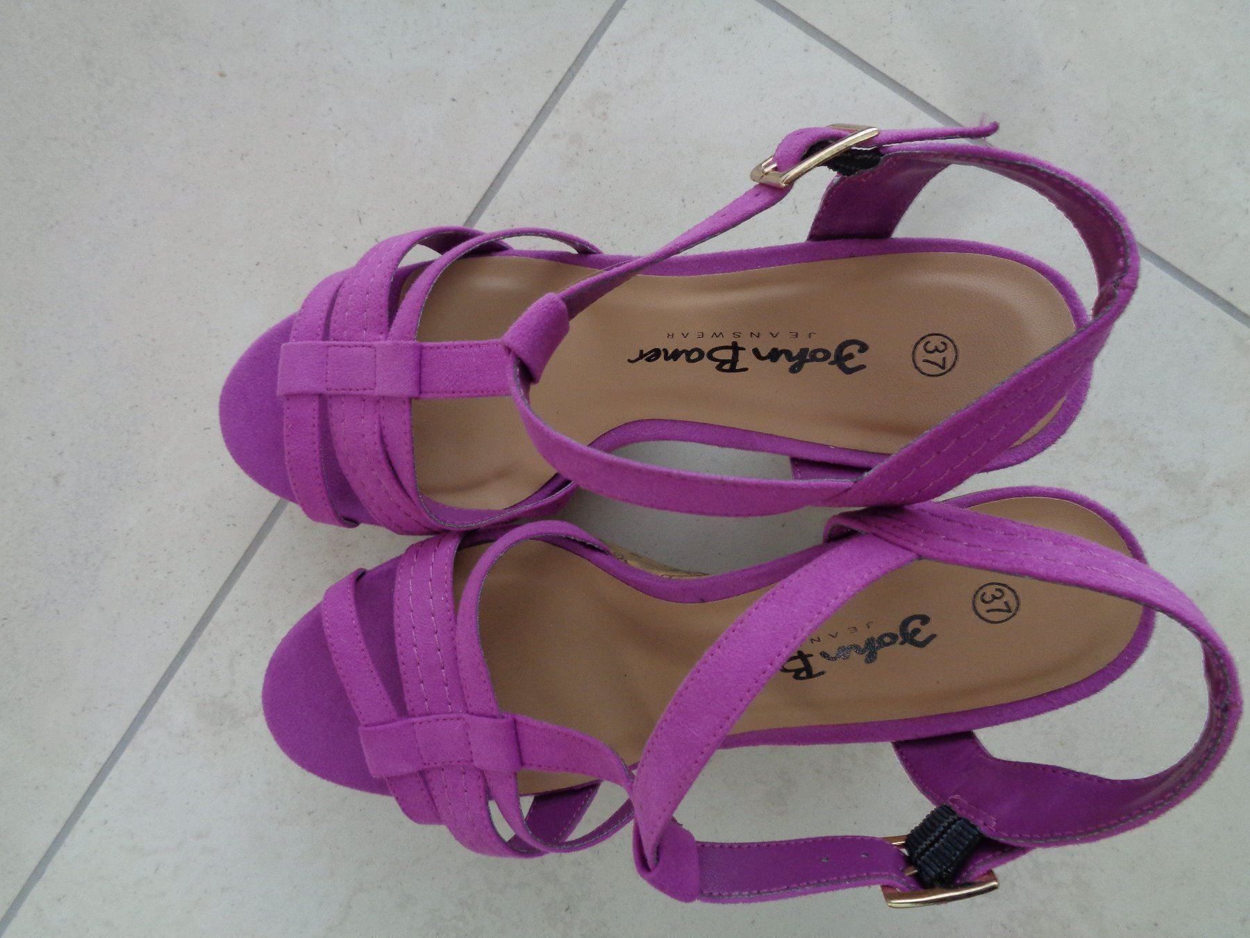 sandales rose fushia