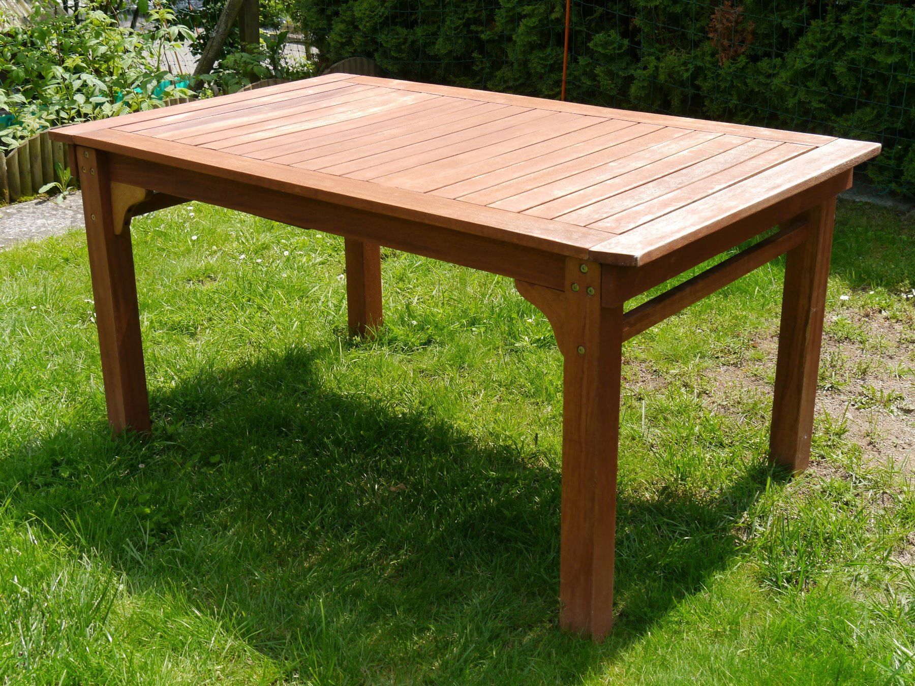 Gartentisch aus Holz ausziehbar Kaufen auf Ricardo