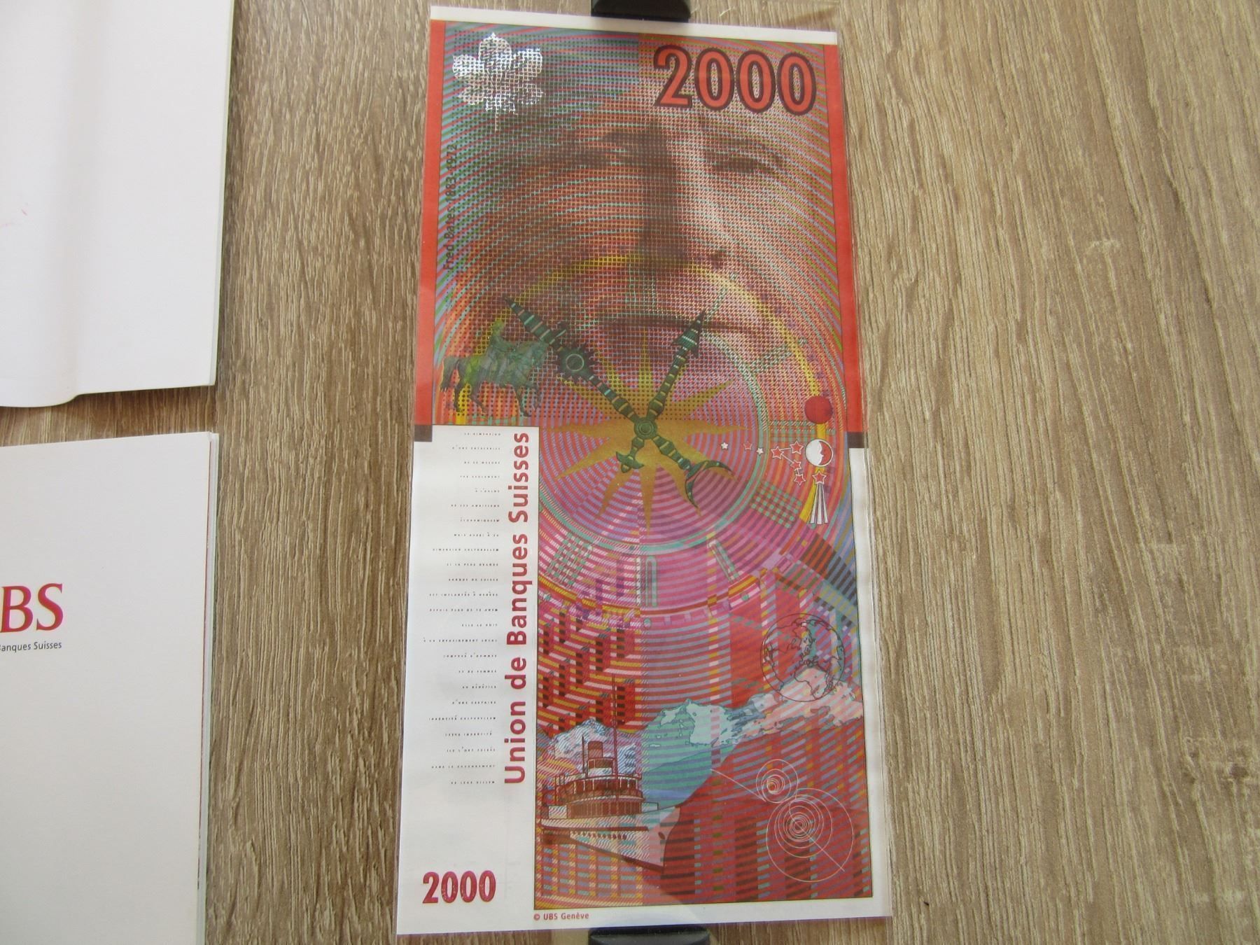Rare billets de 2000 francs Suisse