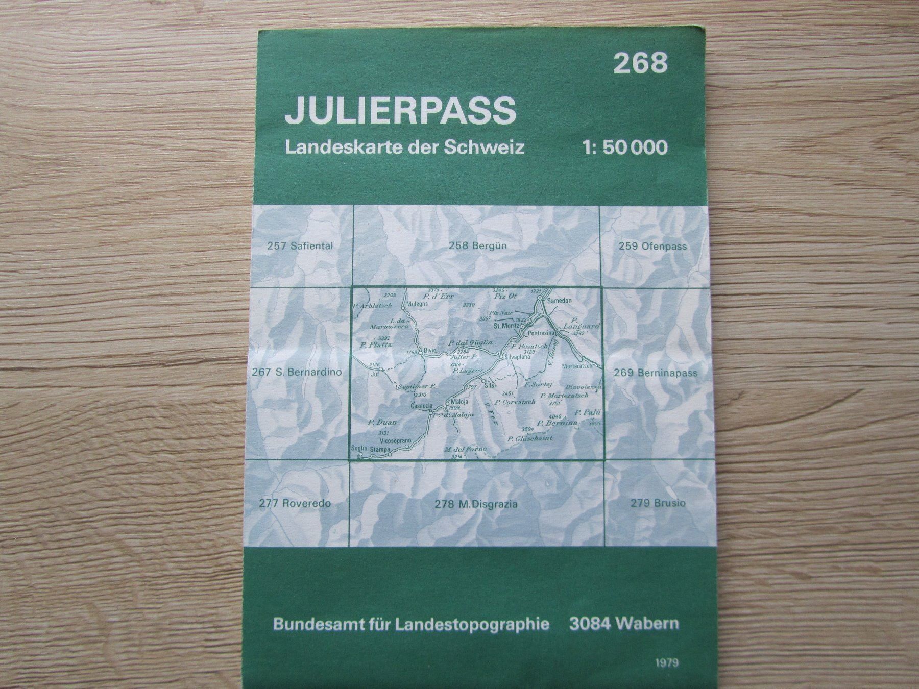 Landeskarte der Schweiz Julierpass | Kaufen auf Ricardo