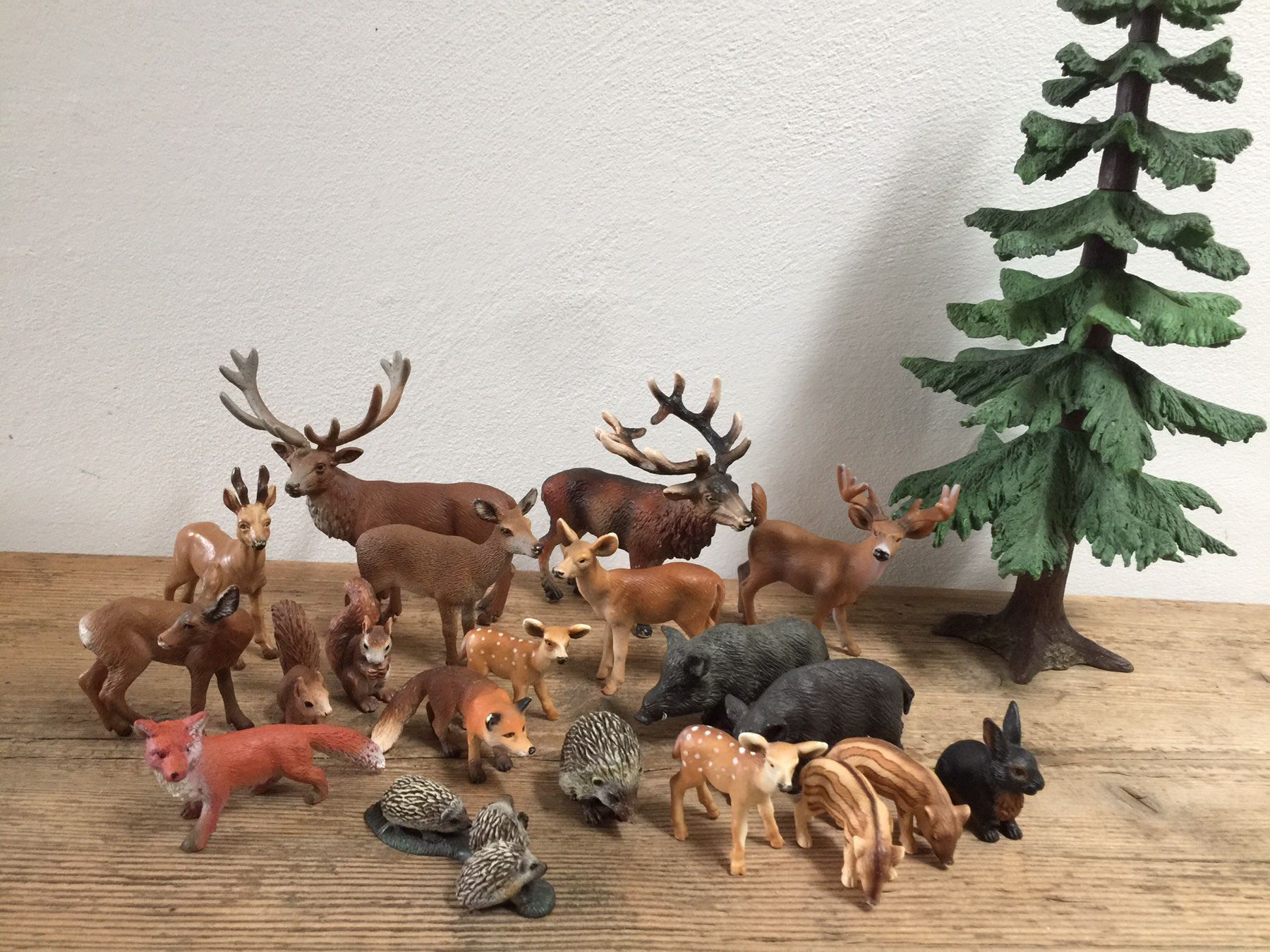 20 Schleich Tiere Waldtiere Rehe Hirsch | Kaufen auf Ricardo