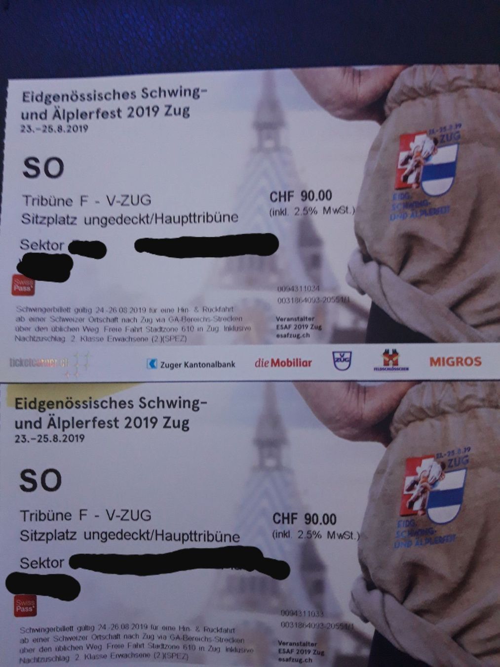 2 Tickets für ESAF für Sonntag kaufen auf Ricardo