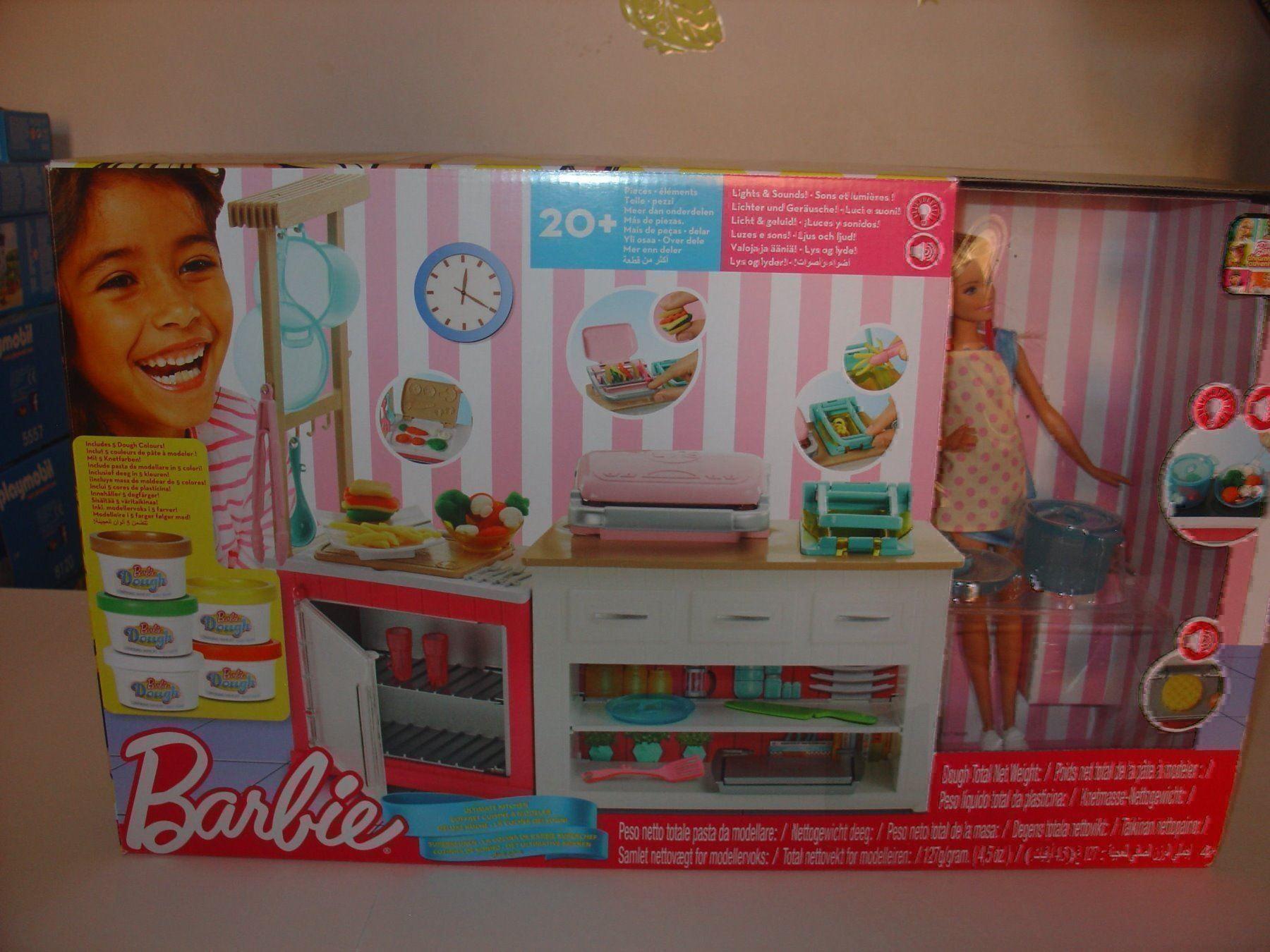 barbie coffret cuisine a modeler